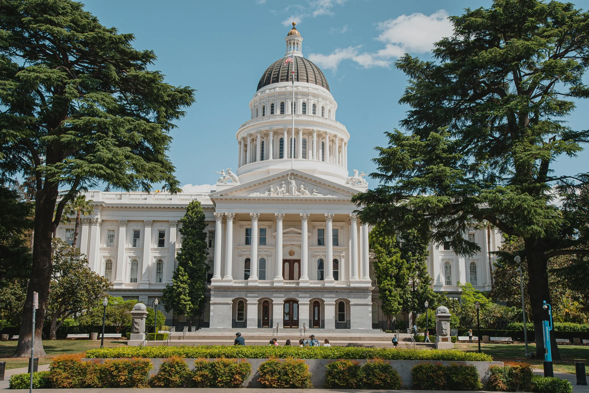 California State Capitol building Sacramento historic landmark for vacation visitors